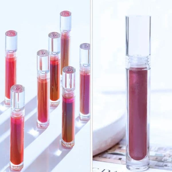 Lip Gloss Tubes Empty 5ML Lipgloss Tubes Round Transparent Lips Gloss Tubes With Wand Empty Clear Lipstick Lips Glaze Tube