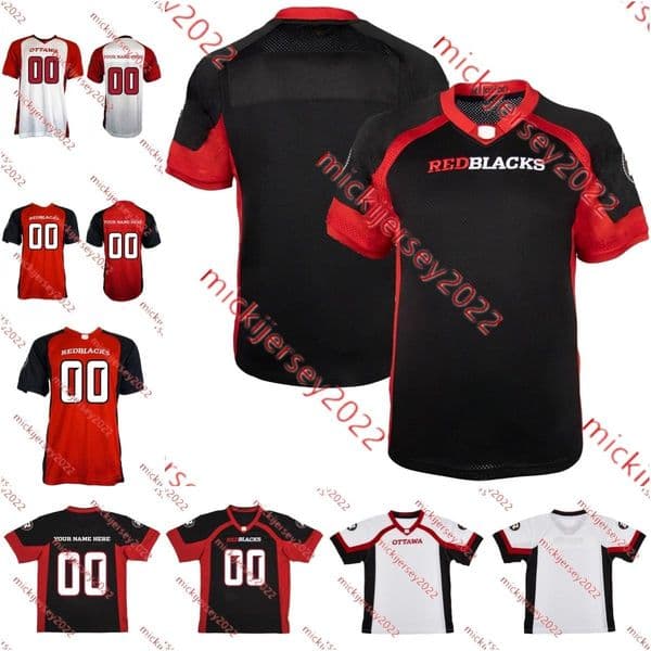 Ottawa REDBLACKS Football Jersey Jackson Bennett Ante Milanovic-Litre Tyron Vrede Cleyon Laing Lorenzo Mauldin Kene Onyeka Nigel Romick Custom Stitched Jerseys