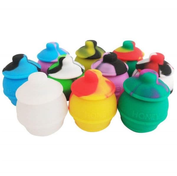 35ML Honeybee Honey Jar Bee Insects Container Ultimate Nonstick Silicone Containers Silicone Box For Liquid Cream Storage SN6244