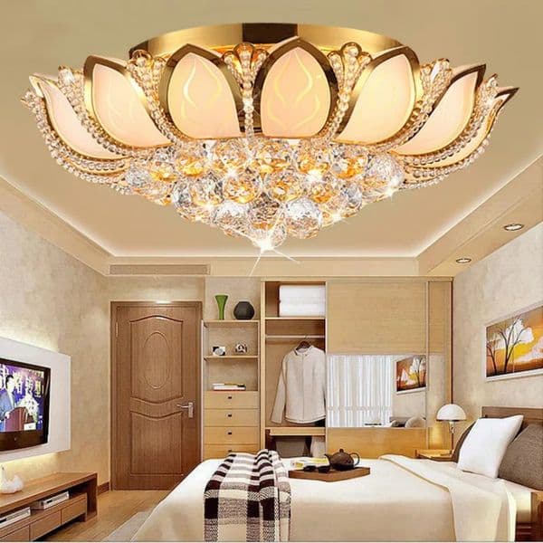 led light For Living Room luminarias para sala plafon e14 led bulb D45cm led Crystal