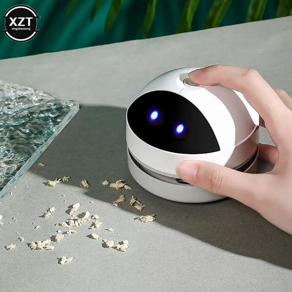 Other Home Garden Mini Desktop Vacuum Cleaner Handheld Wireless Portable Sweeper Office Cleaning Tools Pencil Eraser Crumbs 231101