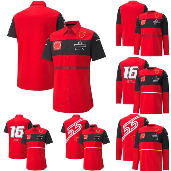 2022-2023 New F1 T-shirt Shirt Formula 1 Team POLO Shirt Racing Car Fans Casual Short Sleeve Shirts Motocross Summer Jersey Custom