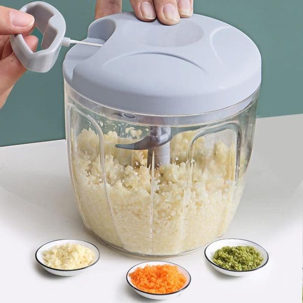 500ml Food Garlic Press Crusher Manual Garlic Press Fruit Chopper Multi-function Meat Grinder Vegetable Cutter Kitchen Tool