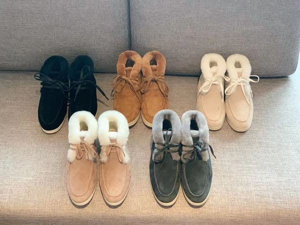 Dress shoes designer Ballet shoe Spring Autumn sheepskin bow fashion Flat boat shoe Lady leather Lazy dance Loafers women SHoes Large size 35-42 With box Leather sole