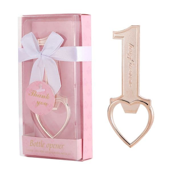Metal Beer Bottle Opener Creative Number 1 Heart Shaped Corkscrew Wedding Gift Openers Kitchen Tools