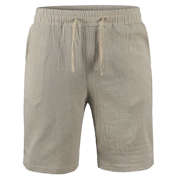Men's Shorts KB Men's Cotton Linen Shorts Men's Summer Breathable Solid Linen Trousers Fitness Street Suit S-3XL 230403