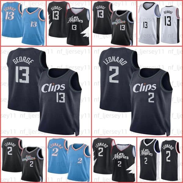 2 Leonard Basketball Jersey Kawhi Paul 13 George Russell 0 Westbrook
