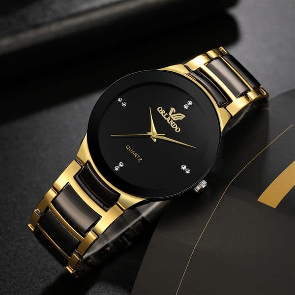 Wristwatches High Quality Men Stainless Steel Quartz Watch Relogio Masculino Male Fashion Casual Business Wristwatch Clock 230403