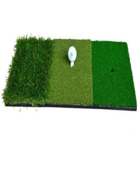 12039039x24039039Golf Hitting Mat Indoor Outdoor Backyard TriTurf Golf Mat with Tees Hole Practice Golf Protable Trai
