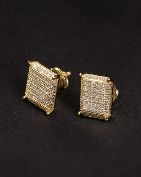 Designer Men Earrings Hip Hop Ear Stud Fashion S925 Women Earring Sterling Silver Man Earings Classic Zircon Studs Bling Rapper Ro
