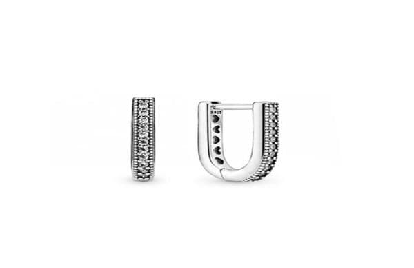 Memnon Jewellery Authentic 925 Sterling Silver Ushaped Hoop Earring Fit European Style Jewelry Earrings For Women 299488C