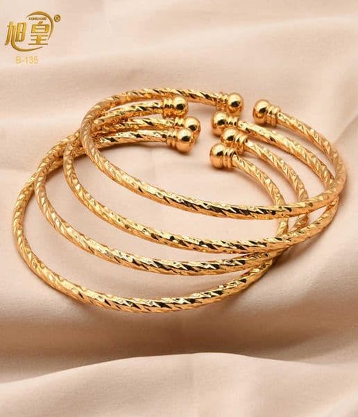 Fashion 24k Gold Bracelet Bangle Adjustable Luxury Bracelets for Women Turkish Indian S Dubai Jewelry