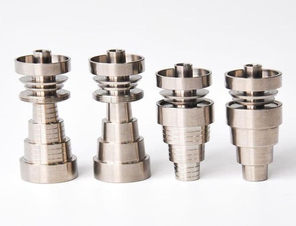 Universal Domeless 6IN1 Titanium Nails 10mm 14mm 18mm joint for male and female domeless nail high quality