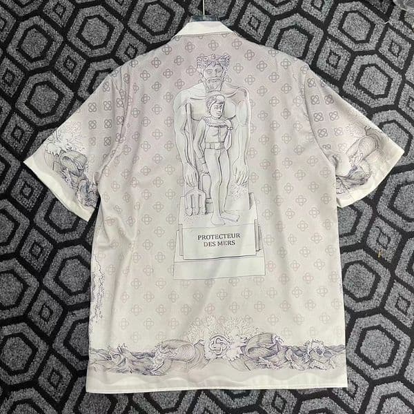 2023 fall new arrival mens designer luxury beautiful printing shirts - US SIZE shirts - high quality mens designer button short sleeve shirts