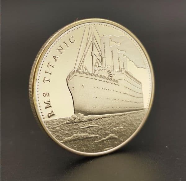 Arts and Crafts Titanic commemorative coin Gold Titanic Sunken Commemorative Coin