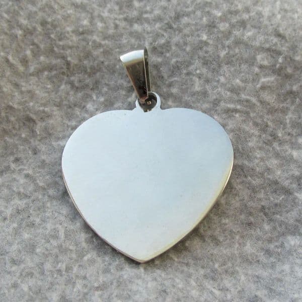 100pcslot Blank Heart Stainless steel pet dog Identification tags fashion men pendants whol dog name tags9742378 ZZ
