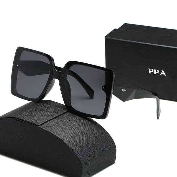Designer Sunglass Polarized Fashion Sunglasses Oversize Frame Vintage Women Men Sun Glass Goggle Adumbral 5 Color Option Eyeglasses Beach es