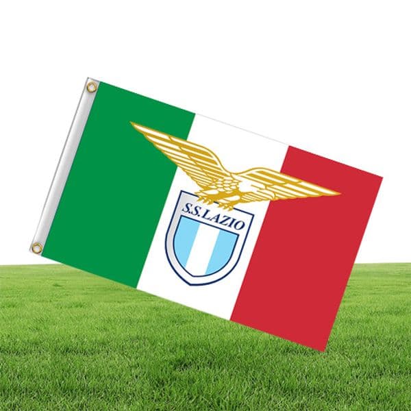 Italy SS Lazio SpA 35ft 90cm150cm Polyester Serie A flag Banner decoration flying home garden flag Festive gifts