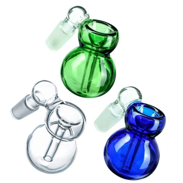 Handmade Glass Catchers Bowls Smoking Ashcatchers Recycle Slides Joint Adapter Catches Ash Collector 14mm 19mm Male For Bongs Pipe