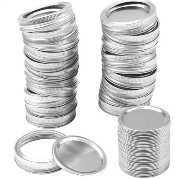 NEW Drinkware Lid 70MM/86MM Regular Mouth Bands Split-Type Leak-proof for Mason Jar Canning Lids Covers with Seal Rings FY5179 sxaug20