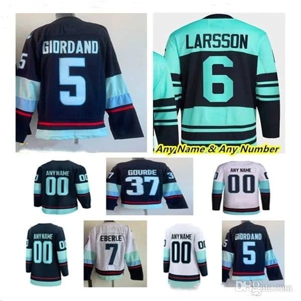 Hockey Jersey Vince Dunn Oliver Bjorkstrand Jaden Schwartz Jared McCann Eberle Matty Beniers Tye Kartye Andre Burakovsky Kailer Yamamoto
