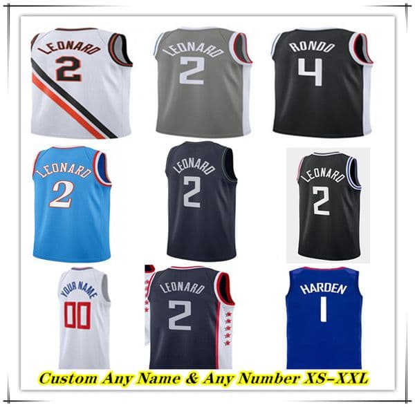 Printed James Harden Kawhi Leonard Paul George CLIPS City Edition Basketball Jersey Russell Westbrook Norman Powell Bones Hyland Ivica Zubac Terance Mann Plumlee
