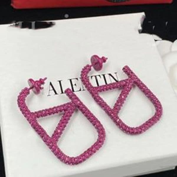 2023 earrings designer for women stud luxury gold heart shape pearl crystal gold double V letter 925s silver jewelry classic 36