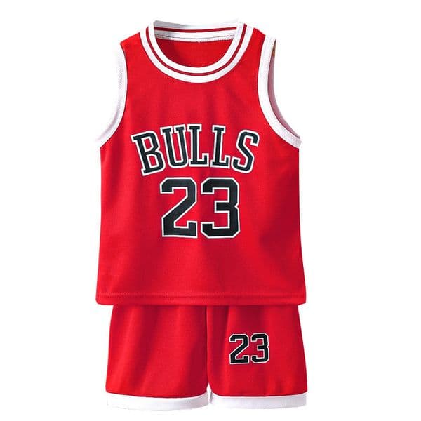 2026 New Clothing Sets Kids Summer Quickdrying Basketball Sportswear Short Sleeve Tshirtsvestshort Pants 2Pcs Suits 412 Years Boys Girls Clothes 230413 Designer