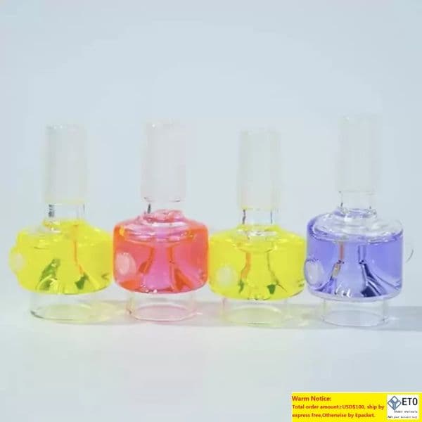 Freezable chilled bowls for glass bong home glycerin coil frozen Accessoriesfor smoking water pipe bowl