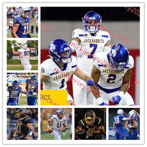South Dakota State Jersey 61 Evan Beerntsen 45 Brenden Begeman 5 Jon Bell 62 Kenyon Big Bow South Dakota State Jackrabbits Football Jerseys Custom Stitched Mens Youth