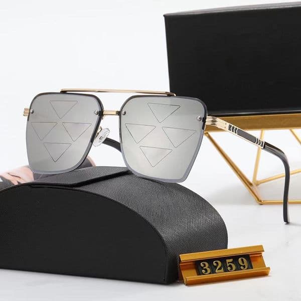 Fashion Sunglass Designer Sunglasses Women Men Sun glass Rectangle Patten Goggle Adumbral 5 Color Option Eyeglasses Outdoor Top Quality