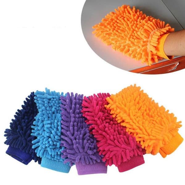 Chenille Microfiber Scratch-Free Car Wash Mitt Gloves Double Sided Household Cleaning Tools Cleaning Gloves-Organization Mitts thick SN5320