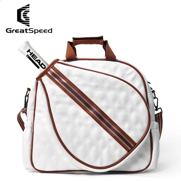 2026 new Bags Unisex Original GreatSpeed Racquet Genuine PU Badminton Racket Shoulder Bag Professional Tennis Padel Handbags 231116 free shi