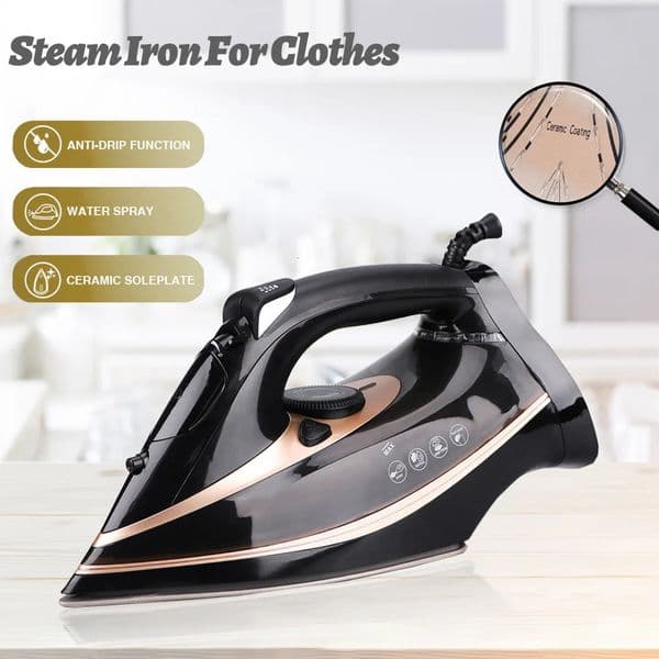 Garment Steamers Electric Steam Iron Home Appliance Handheld Cloth for Clothes Ceramic Plate Large 2600W household 231118