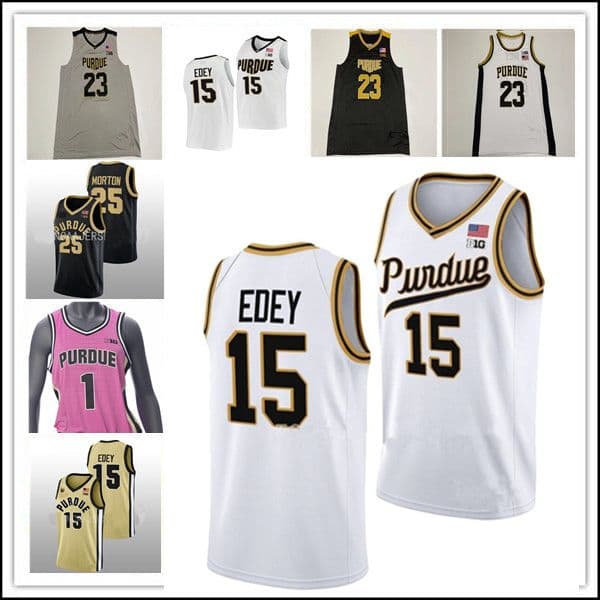 Custom Purdue Boilermaker College Basketball Jerseys Zach Edey Braden Smith Carsen Edwards Jaden Ivey Lance Jones Myles Colvin Fletcher Loyer Camden Heide Berg 4XL