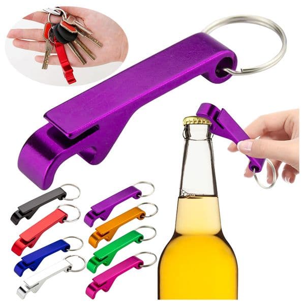 Household Home Beer Can Opener Wine Opener Stainless Steel Bottle Opener Logo Customized Keychain Bar Tool Drink Opener Brewery