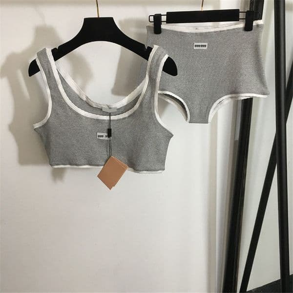 Letters Women Bra Briefs Set Contrast Color Women Underwear Set Designer Luxury Sporty Lingerie