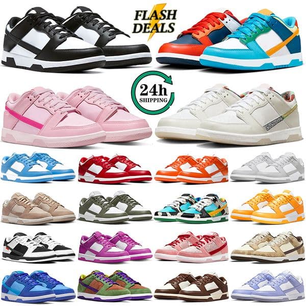 Running Shoes Men Women Sneaker What The Dolphins Multi Panda White Black Polar UNC Candy Sail Triple Pink Grey Fog University Red Sneakers Platform Shoe Gai