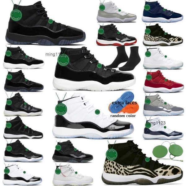 Casual Shoes Mens Trainers Sport Sneakers With Box Cool Grey 25Th Anniversary Bred Pantone Pure Violet Navy Men Women Jordend 11S Cherry