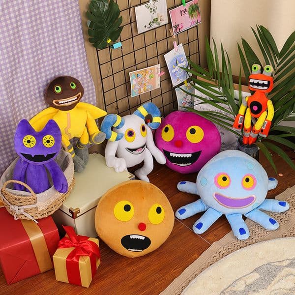 Funny animated character plush doll soft filled pillow toy XJ260303