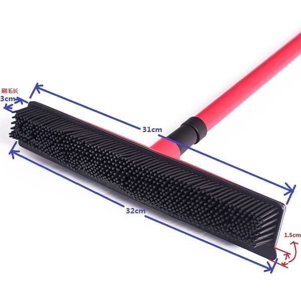 Hand Push Sweepers Multifunctional Telescopic Broom Magic Rubber Besom Cleaner Pet Hair Removal Brush Home Floor Dust Mop Carpet Sweeper cuh 230421