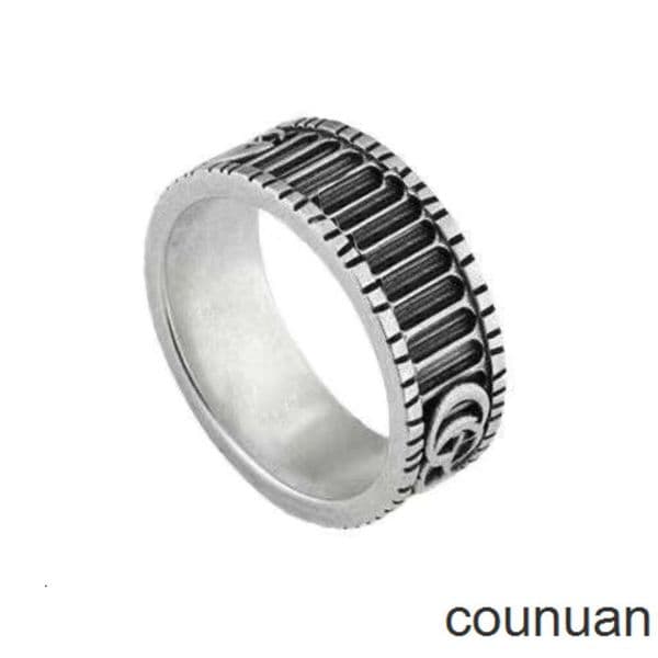 Fashion Ring 925 Silver Rings for Women Wedding Rings Men Designer Trendy Jewelry Width 4mm 6mm Charm Accessory