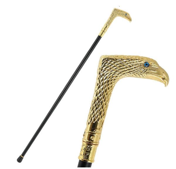 2026 new 2026 new Bronze Eagle Head Stick for Man Party Decorative Walking Men Fashion Elegant Hand Cane Vintage Canes defense sticks 220110