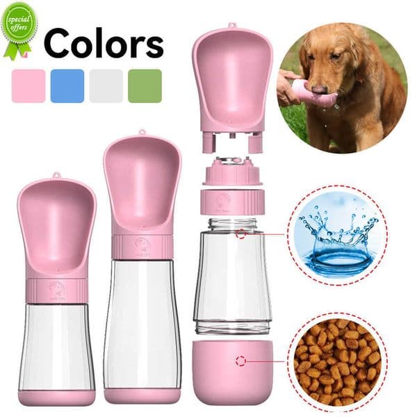 New Portable For Small Large Dogs Outdoor Walking Puppy Travel Water Bottle Pet Drinking Bowl Dog Supplies