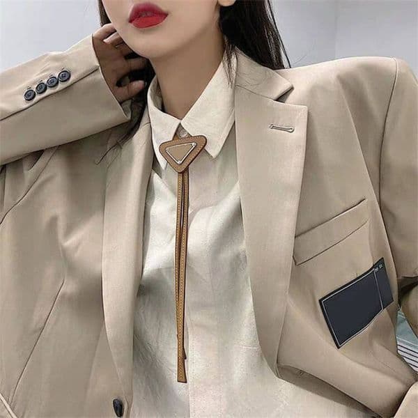 now Women Necktie Designer mens Neck Suit NeckTies Business Men Silk Ties Party Wedding Neckwear P inverted Triangle Tie 4 Colors bolo tie