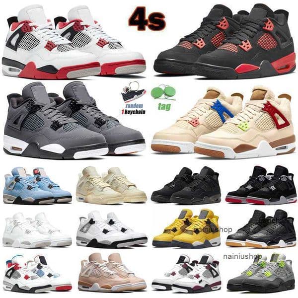 2026 Casual 4 Men Women Casual Shoes 4s Red Thunder University Blue Wild Things White Oreo mens trainers sport sneakers