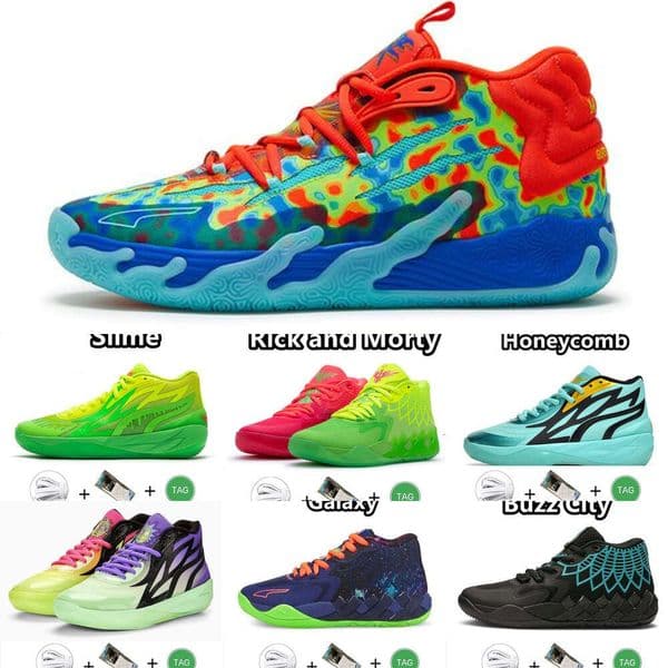 Sports Ball Lamelo Mb01 Men Basketball Shoes Rick and Morty Rock Ridge Red Queen Not From Here Lo Ufo Buzz City Black Blast Mens Train