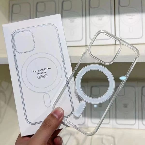 Hard Crystal Original Magnetic Case For iPhone 13 12 11 14 15 16 Pro Max XSMAX XR XS SE 7 8 Plus For Magsafe Wireless Charging Clear Cover