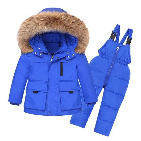 Clothing Sets Winter Jackets for Boy Kids Snowsuits Children s Suits Feather Down Parka Coat Girls Fur Collar Outerwear Overalls Baby Jumpsuit 231128