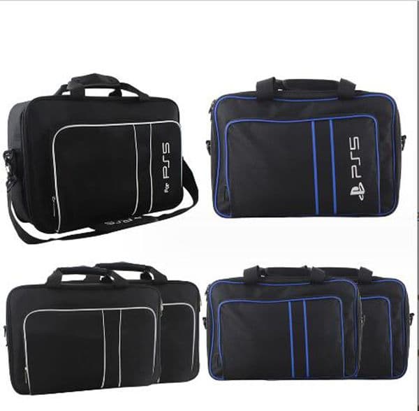 Cases Covers Bags Carrying Case for PS5 Travel Storage Disc Digital Edition and Controllers Protective Shoulder Game Cards Accessories